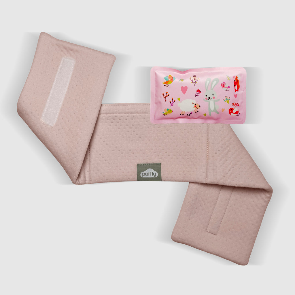 Baby Colic & Gas Relief Belly Belt, Hot/Cold Gel Pack Tummy Wrap for Newborns & Infants, Soft Baby Swaddle for Upset Stomach Comfort, 0–3 Years