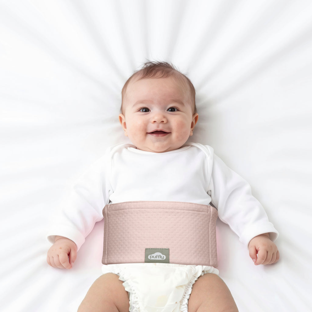 Baby Colic & Gas Relief Belly Belt, Hot/Cold Gel Pack Tummy Wrap for Newborns & Infants, Soft Baby Swaddle for Upset Stomach Comfort, 0–3 Years