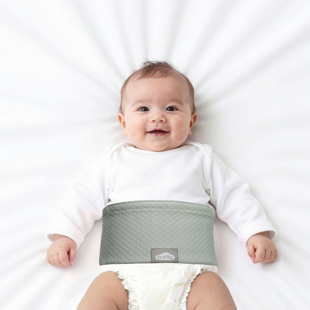 Baby Colic & Gas Relief Belly Belt, Hot/Cold Gel Pack Tummy Wrap for Newborns & Infants, Soft Baby Swaddle for Upset Stomach Comfort, 0–3 Years