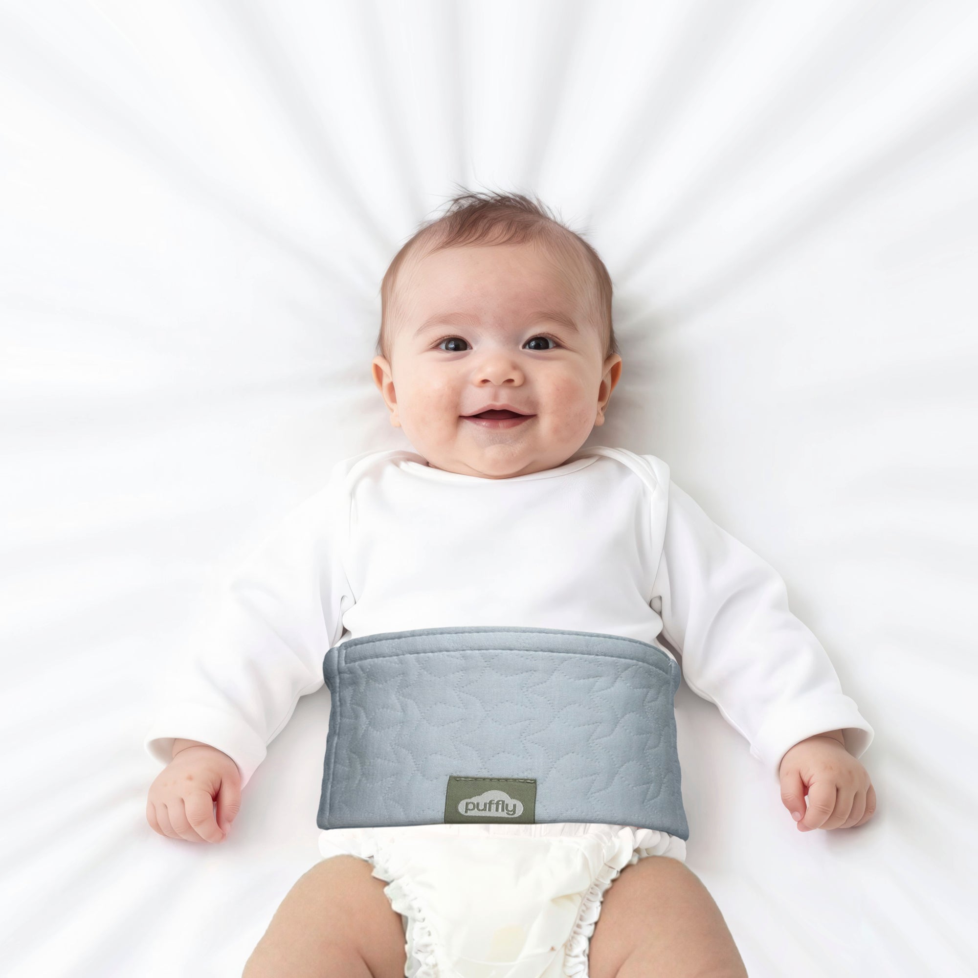 Baby Colic & Gas Relief Belly Belt, Hot/Cold Gel Pack Tummy Wrap for Newborns & Infants, Soft Baby Swaddle for Upset Stomach Comfort, 0–3 Years