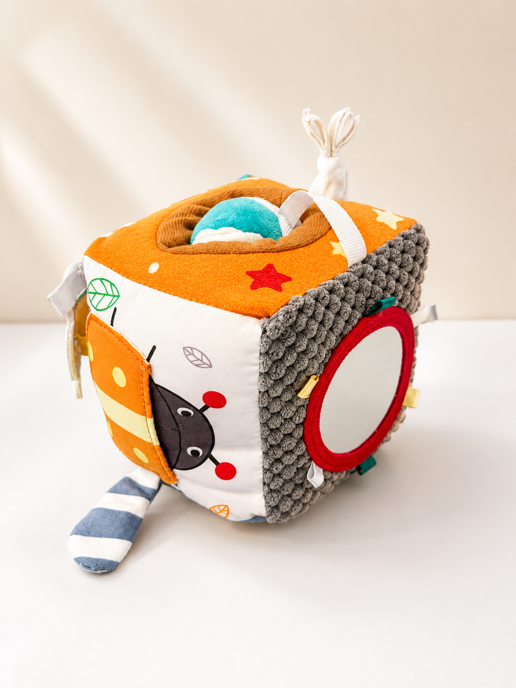 Montessori Sensory Activity Cube for Babies 6-36 Months