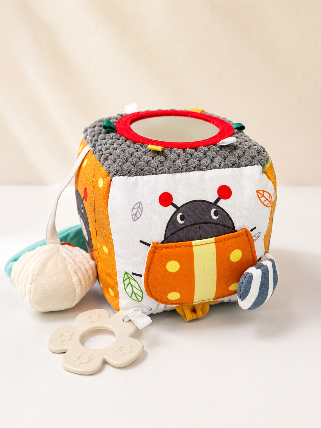 Montessori Sensory Activity Cube for Babies 6-36 Months