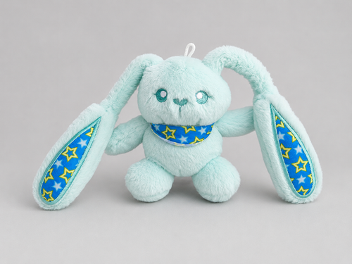 Cute Pink Plush Bunny Toy – Children's Plush with Adjustable Floppy Ears