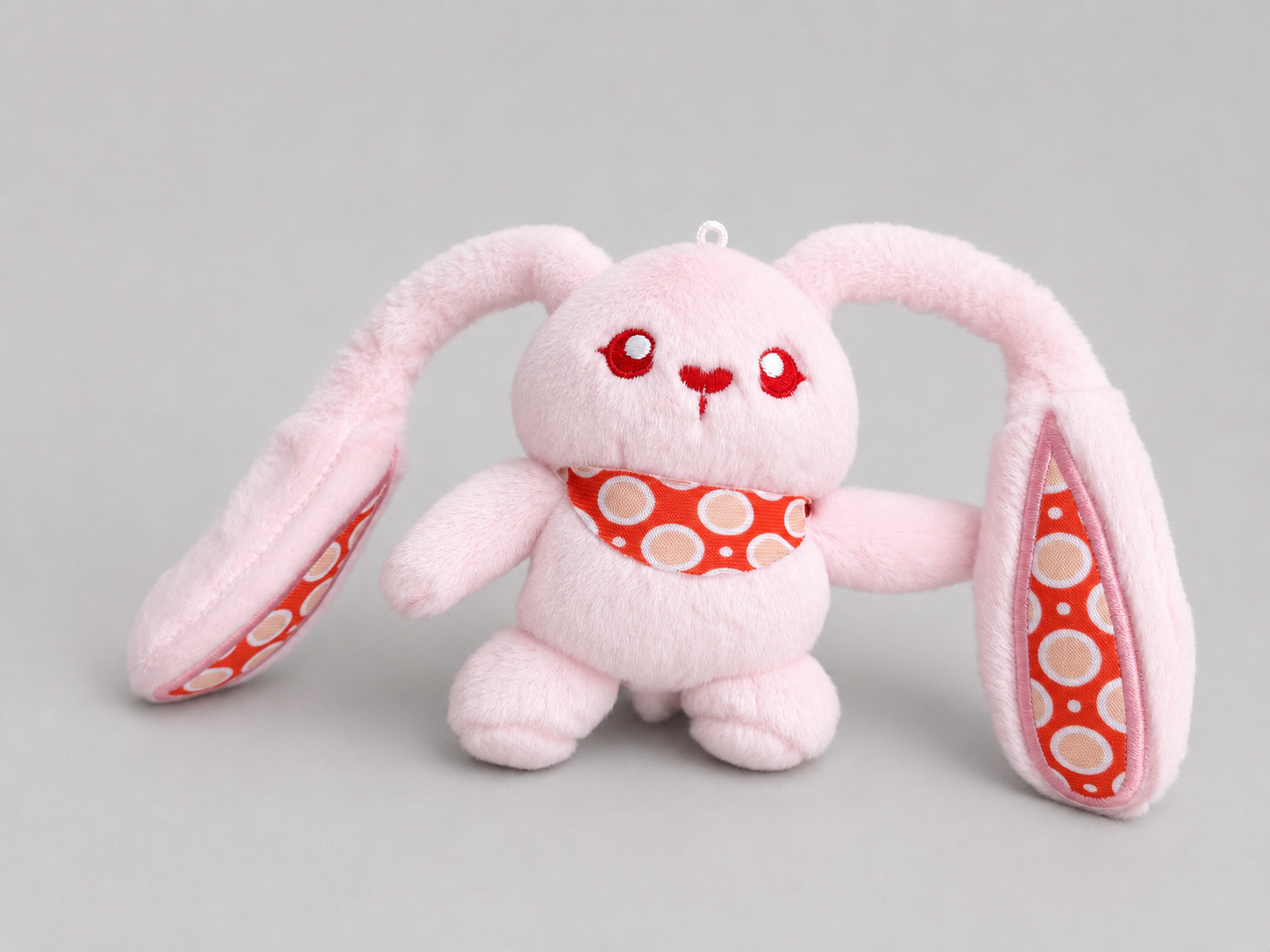 Cute Pink Plush Bunny Toy – Children's Plush with Adjustable Floppy Ears