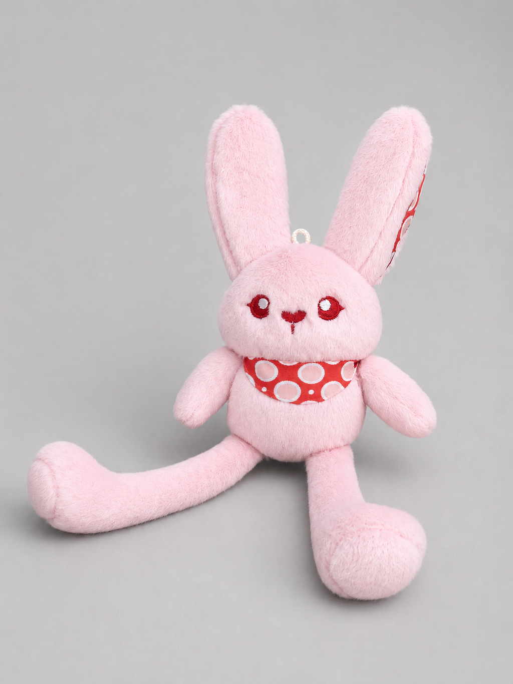 Cute Pink Plush Bunny Toy – Children's Plush with Adjustable Floppy Ears
